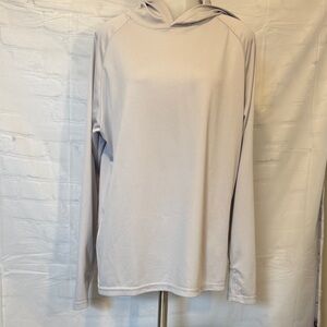 Kinglaman Woman’s XL Gray Hooded Long-Sleeve